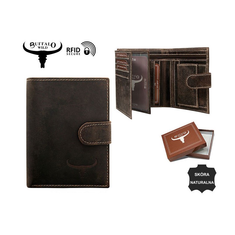 Гаманець чоловічий Buffalo Wild RM-06L-BAW-T-1532 Brown